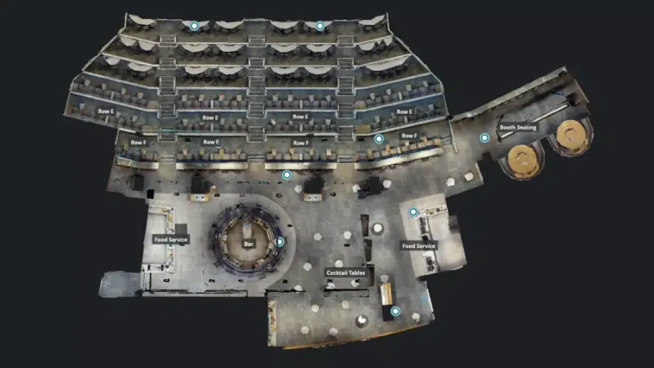 Matterport floor plan view from above
